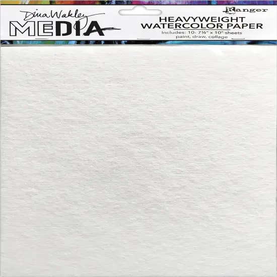 Dina Wakley Media Heavyweight Watercolor Paper Pack-10 Sheets {1}