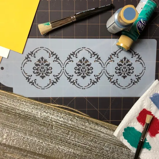 Royal Damask Cake Stencil Tier #3 | C708 by Designer Stencils | Cake Decorating Tools | {5}