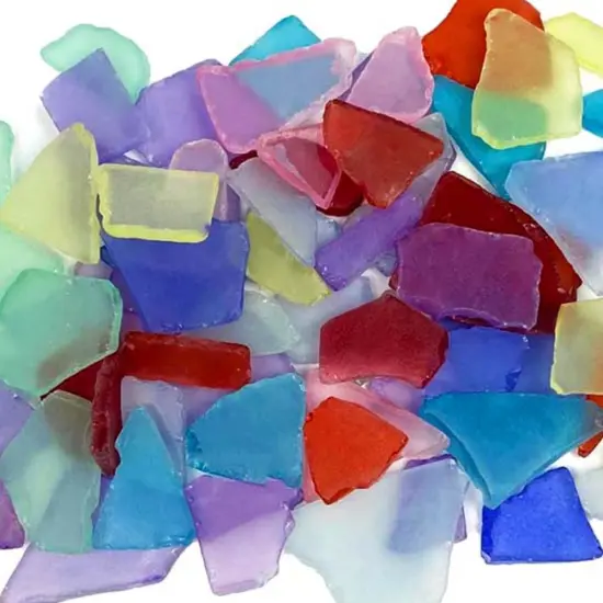 Sea Glass 11 Ounces Assorted Mix Sea Glass - Bulk Seaglass Pieces for Beach Decor & Crafts {1}