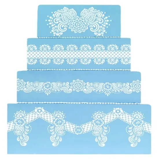 Chelsea Cake Stencil Tier #4 | C859 by Designer Stencils | Stencils for Royal Icing, Airbrush, Dusting Powder | {2}