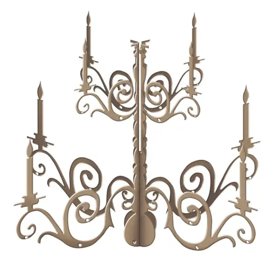 Prima Marketing Inc Diy Wooden Chandelier - Bohemian 655350585532 {1}