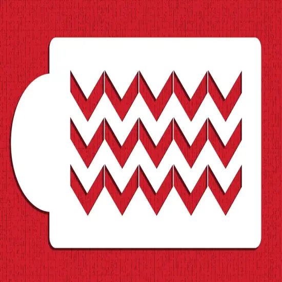 Wide Chevron Cake Stencil | C841 by Designer Stencils | Cake Decorating Tools | {2}