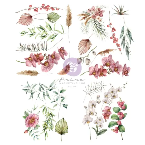 Prima Marketing Inc Sharon Ziv Transfers - Orchidea - 4 Sheets, 8.5"x11" *For Paper Surface Only.* 655350930288 {1}