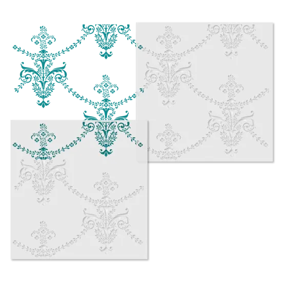 Petite Antique Wallpaper Wall Stencil | 3689 by Designer Stencils | Pattern Stencils | Reusable Stencils for Painting | Safe & Reusable Template for Wall Decor | Try This Stencil Instead of a Wallpaper | Easy to Use & Clean Art Stencil Pattern {3}