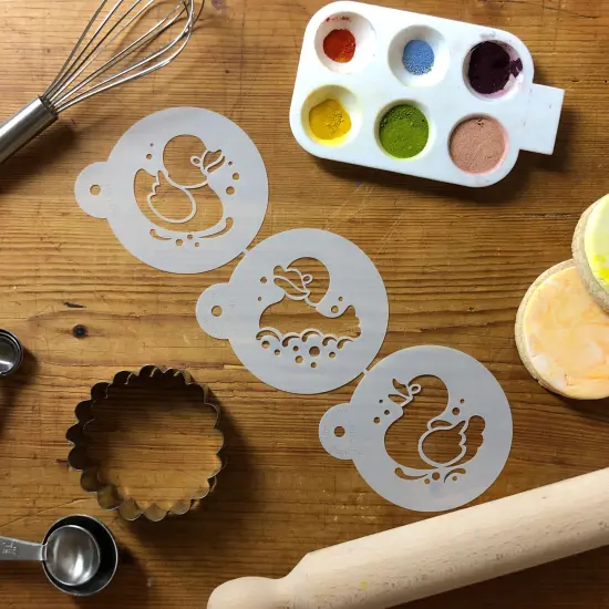 Rubber Duckies Cookie Set | C784 by Designer Stencils | Cookie Decorating Tools | {3}