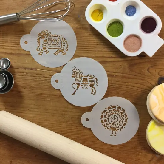 Indian Animals Cookie Stencil Set | C840 by Designer Stencils | Cookie Decorating Tools | {4}