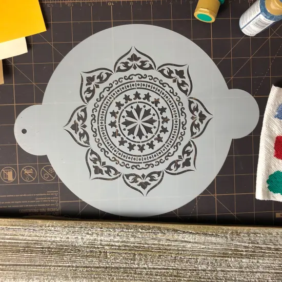 Moroccan Medallion Cake Stencil | C713 by Designer Stencils | Cake Decorating Tools | Baking Stencils for Royal Icing, Airbrush, Dusting Powder | Reusable Plastic Food Grade Stencil for Cakes | Easy to Use & Clean Cake Stencil {4}