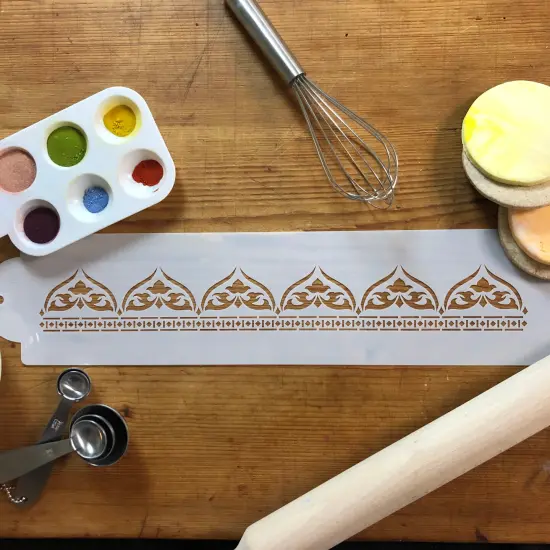 Moroccan Cake Stencil Side | C714 by Designer Stencils | Stencils for Royal Icing, Airbrush, Dusting Powder | {3}