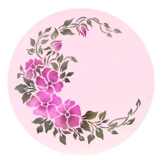 Wild Rose Spray Cake Stencil | C734 by Designer Stencils | Stencils for Royal Icing, Airbrush, Dusting Powder | {2}