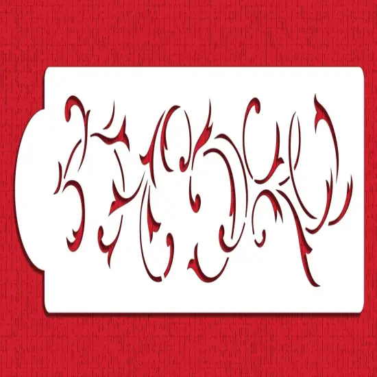 French Swirl Cake Stencil Side | C767 by Designer Stencils | Cake Decorating Tools | {3}