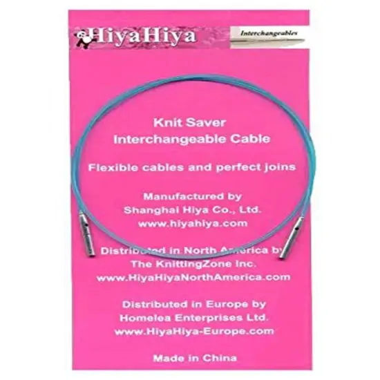 HiyaHiya Interchangeable Knit Savers Cable, Small 16"/18" Multicolor {1}