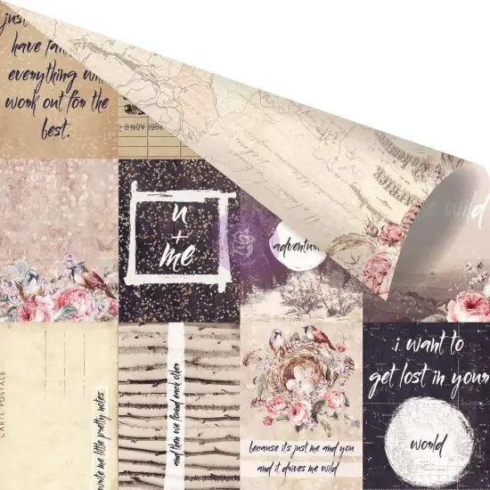 Prima Marketing 12 x 12 Wild & Free Pretty Little Notes Art {1}