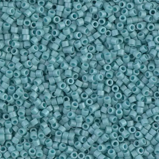Miyuki Delica Bead 11/0 - DB0375 - Matte Opaque Turquoise Blue Luster {1}