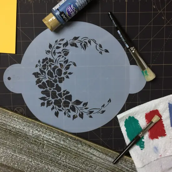 Wild Rose Spray Cake Stencil | C734 by Designer Stencils | Stencils for Royal Icing, Airbrush, Dusting Powder | {4}