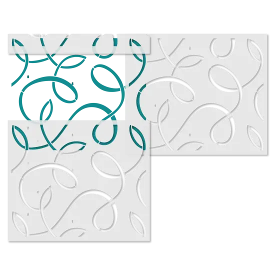 Leafy Swirls All Over Wall Stencil | 3720 by Designer Stencils | Pattern Stencils | Reusable Stencils for Painting | Safe & Reusable Template for Wall Decor | Try This Stencil Instead of a Wallpaper | Easy to Use & Clean Art Stencil Pattern {3}