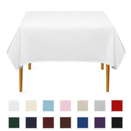 Lann's Linens - 10 Premium Square Tablecloths for Wedding / Banquet / Restaurant - Polyester Fabric Table Cloths {7}