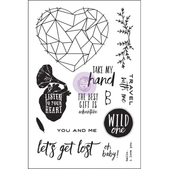 Prima Marketing Inc 4x6 Cling Stamp - Wild & Free 655350992330 {1}
