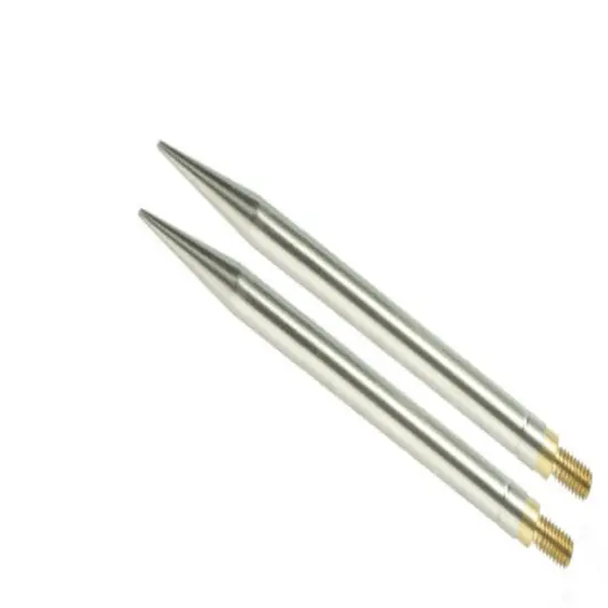 HiyaHiya Interchangeable Needle Tips 4 inch (10cm) Steel Size US 10 (6.0mm) HISTINTIP4-10 {1}