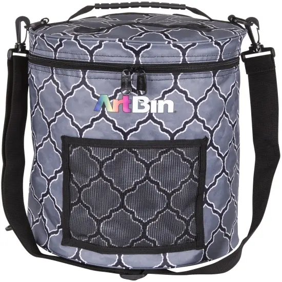 ArtBin Yarn Drum 12"X12.75"-Gray Print {1}