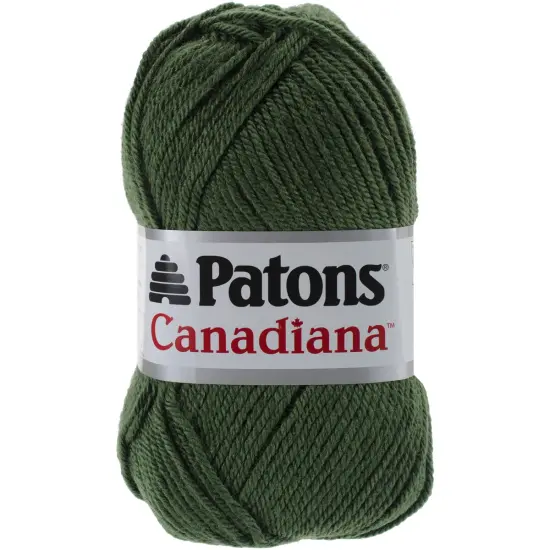 (Pack of 3) Patons Canadiana Yarn - Solids-Dark Green Tea {1}