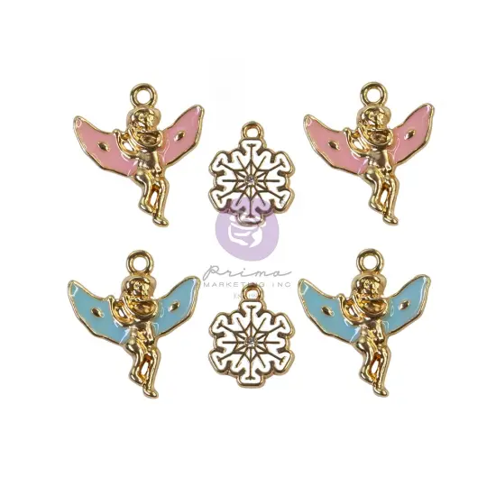 Prima Marketing Inc Christmas Sparkle Collection Sparkle Charms - 6 Pcs 655350997854 {1}