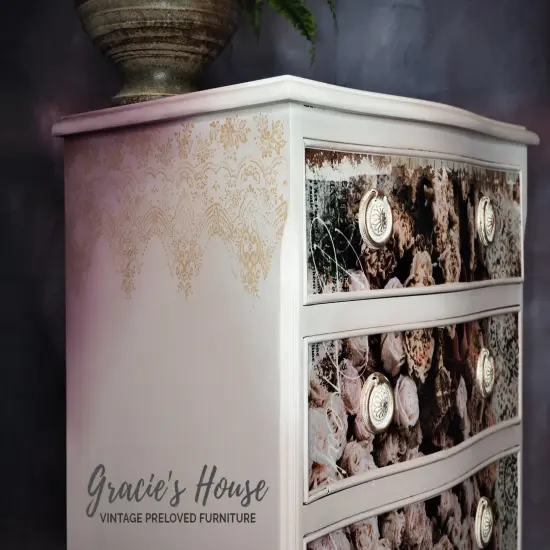 Redesign Decor Clear-Cling Stamps-Vintage Wallpaper 12"x12" {4}