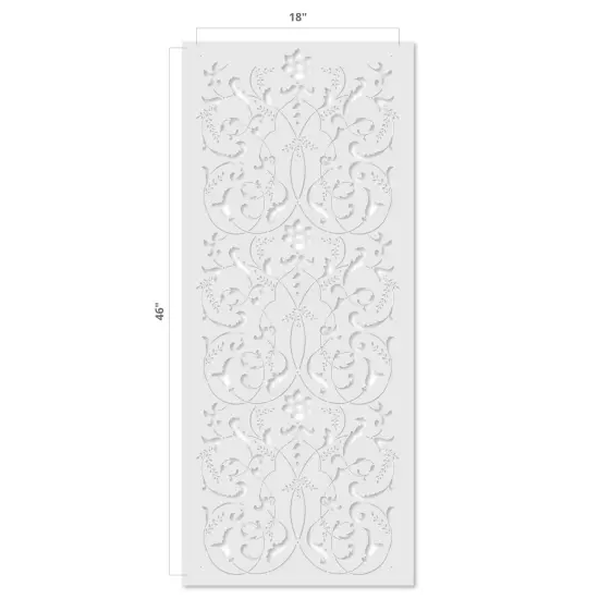 Three Repeat Scroll Panel Wall Stencil | 3335B by Designer Stencils | {5}