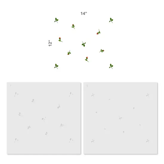 Rosebud Wallpaper Wall Stencil | 3063 by Designer Stencils | Floral Stencils | Reusable Art Craft Stencils for Painting on Walls, Canvas, Wood | Reusable Plastic Paint Stencil for Home Makeover | Easy to Use & Clean Art Stencil {2}