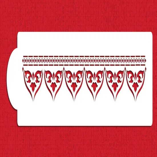 Moroccan Cake Stencil Side | C714 by Designer Stencils | Stencils for Royal Icing, Airbrush, Dusting Powder | {1}