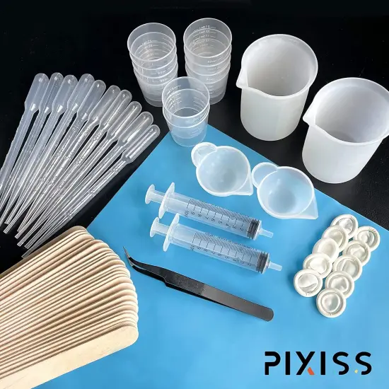 Pixiss Epoxy Resin Easy Mix 1:1 17-Ounce Kit and Supplies for Tumblers {5}