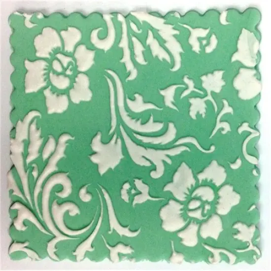 Chic Rose Miniprint Cake Stencil | C816 by Designer Stencils | Cake Decorating Tools | Baking Stencils for Royal Icing, Airbrush, Dusting Powder | Reusable Plastic Food Grade Stencil for Cakes | Easy to Use & Clean Cake Stencil {2}