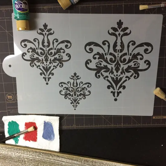 Large Lace Icons Cake Stencil Set | C827 by Designer Stencils | Stencils for Royal Icing, Airbrush, Dusting Powder | {3}