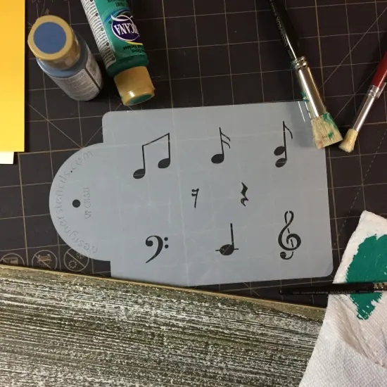Musical Notes Cookie Stencil Set | C860 by Designer Stencils | Stencils for Royal Icing, Airbrush, Dusting Powder | {3}