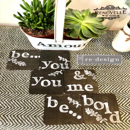 Redesign Decor Clear-Cling Stamps - Alpha 12"x12" {2}