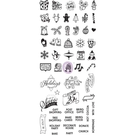 Prima Marketing Inc My Prima Planner Clear Stamps - "Christmas" 655350591595 {1}