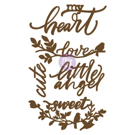 Prima Marketing Inc Chipboard Diecut - 5 Pcs 655350653620 {1}