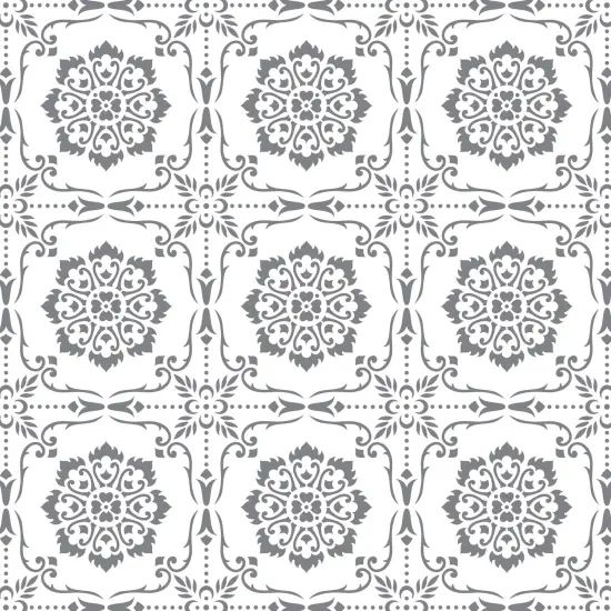 Parisian Tiles All Over Wall Stencil | 3715 by Designer Stencils | Pattern Stencils | Reusable Stencils for Painting | Safe & Reusable Template for Wall Decor | Try This Stencil Instead of a Wallpaper | Easy to Use & Clean Art Stencil Pattern {1}