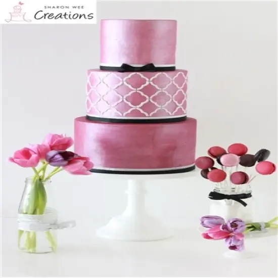 Quatrefoil Outline Cake Stencil | C718 by Designer Stencils | Cake Decorating Tools | {3}