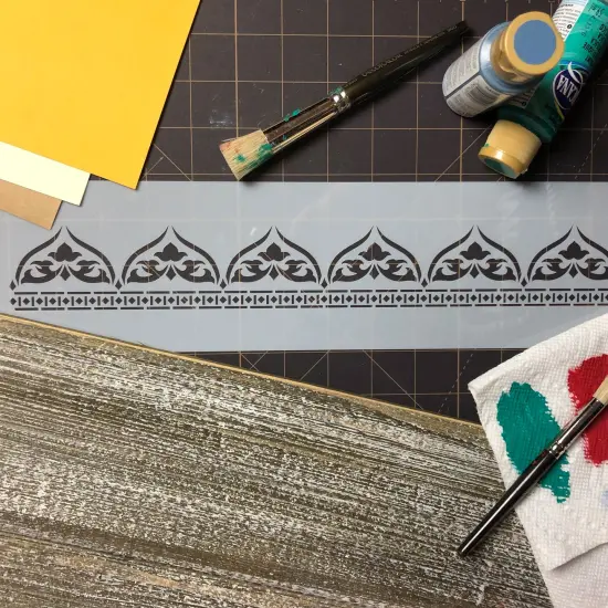 Moroccan Cake Stencil Side | C714 by Designer Stencils | Stencils for Royal Icing, Airbrush, Dusting Powder | {4}