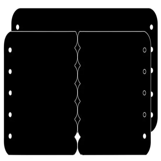 Prima Marketing Inc 6x12 Clear Book Scallop Gate 655350890438 {1}