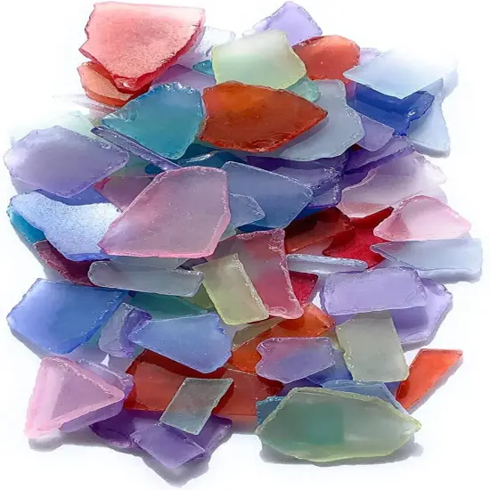 Sea Glass 11 Ounces Assorted Mix Sea Glass - Bulk Seaglass Pieces for Beach Decor & Crafts {3}