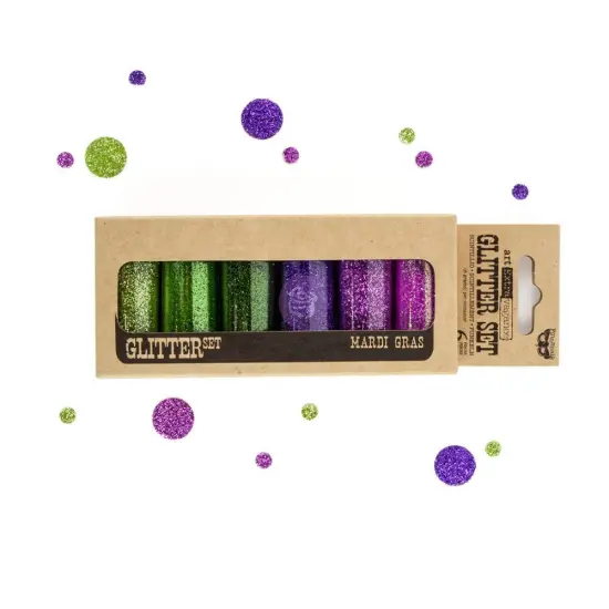 Prima Marketing Inc Art Ingredients - Glitter Set - Mardi Gras 7G Bottle Set Of 6 655350961572 {1}