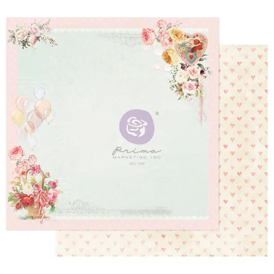 Prima Marketing Inc Magic Love Collection 12x12 Sheet - On A Pink Cloud - 10 Sheet W/ Foil Details / Paper 655350996666 {1}