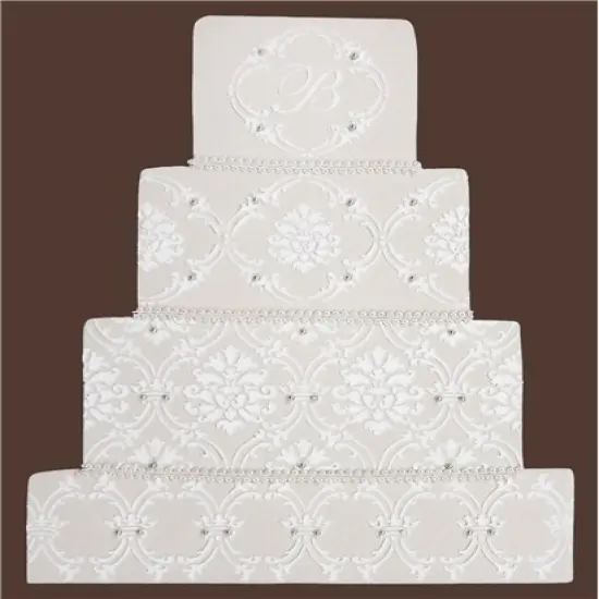 Royal Damask Cake Stencil Tier #3 | C708 by Designer Stencils | Cake Decorating Tools | {2}