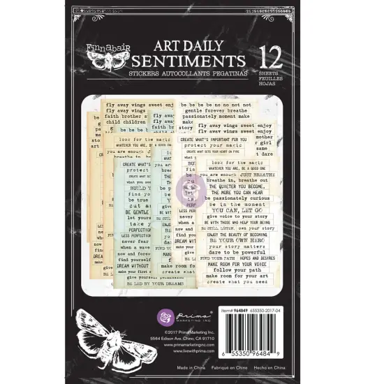 Prima Marketing Inc Art Daily Planner Sticker Pad - Sentiments 655350964849 {1}