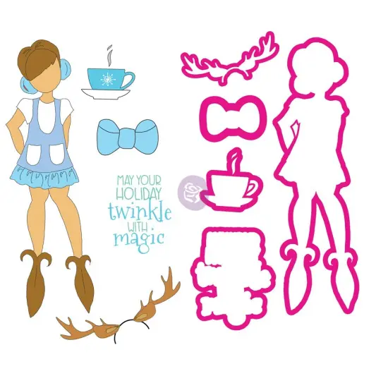 Prima Marketing Inc Jn Christmas Stamp & Dies Twinkle 655350912390 {1}