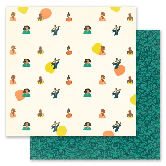 Majestic Collection 12x12 Sheet - Stronger Together - 12x12 in, w foil details (10 SHEETS) {1}