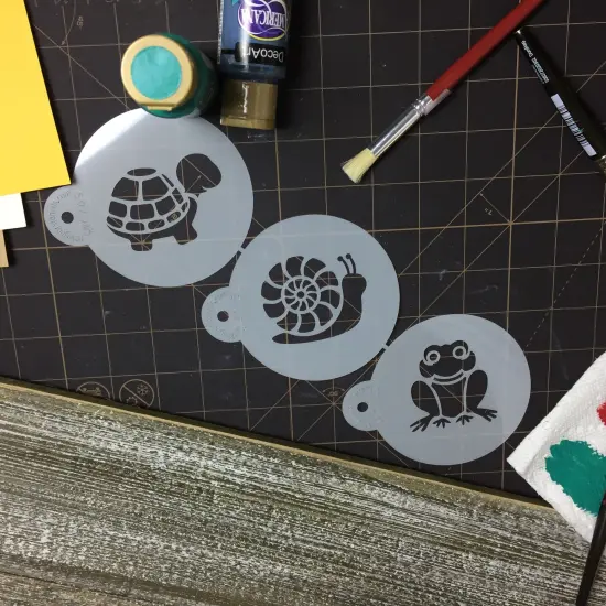 Pond Critters Set Cookie Stencil | C765 by Designer Stencils | Cookie Decorating Tools | {3}