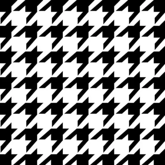 Houndstooth Wallpaper Wall Stencil | 3647 by Designer Stencils | Pattern Stencils | Reusable Stencils for Painting | Safe & Reusable Template for Wall Decor | Try This Stencil Instead of a Wallpaper | Easy to Use & Clean Art Stencil Pattern {1}