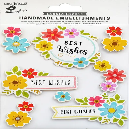 Little Birdie Sticker Embellishment 8/Pkg {1}